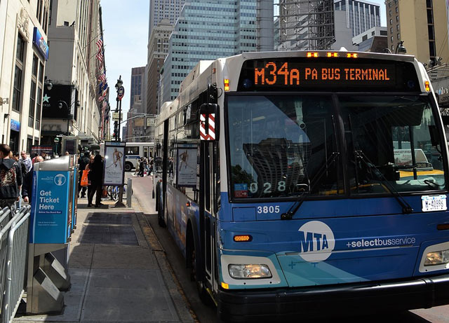 Автобусы в Нью-Йорке
